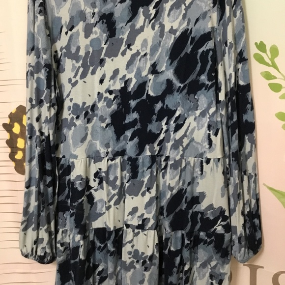 Wonderly Blue XL Knit Tiered Shirt~Button-up Front - Picture 6 of 6